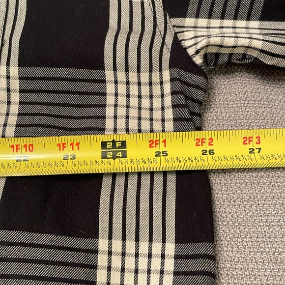 NWOT SO Goods For Life The Favorite Button-down Shirt XXL Plaid Black & Tan - Picture 6 of 11